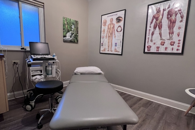 Treatment area in orthopedics office