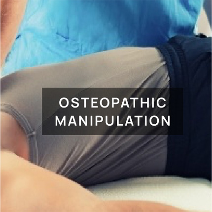 Patient receiving osteopathic manipulative treatment