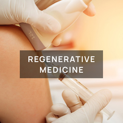 Patient receiving Regenerative medicine  treatment