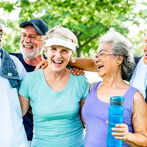 Group of happy, active seniors