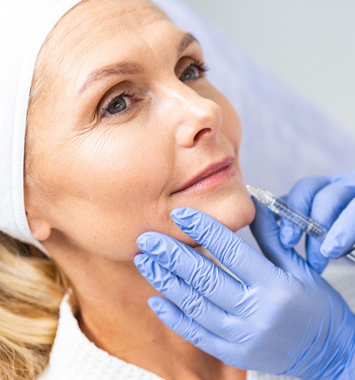 woman receiving PRP Facelift in Asheville 